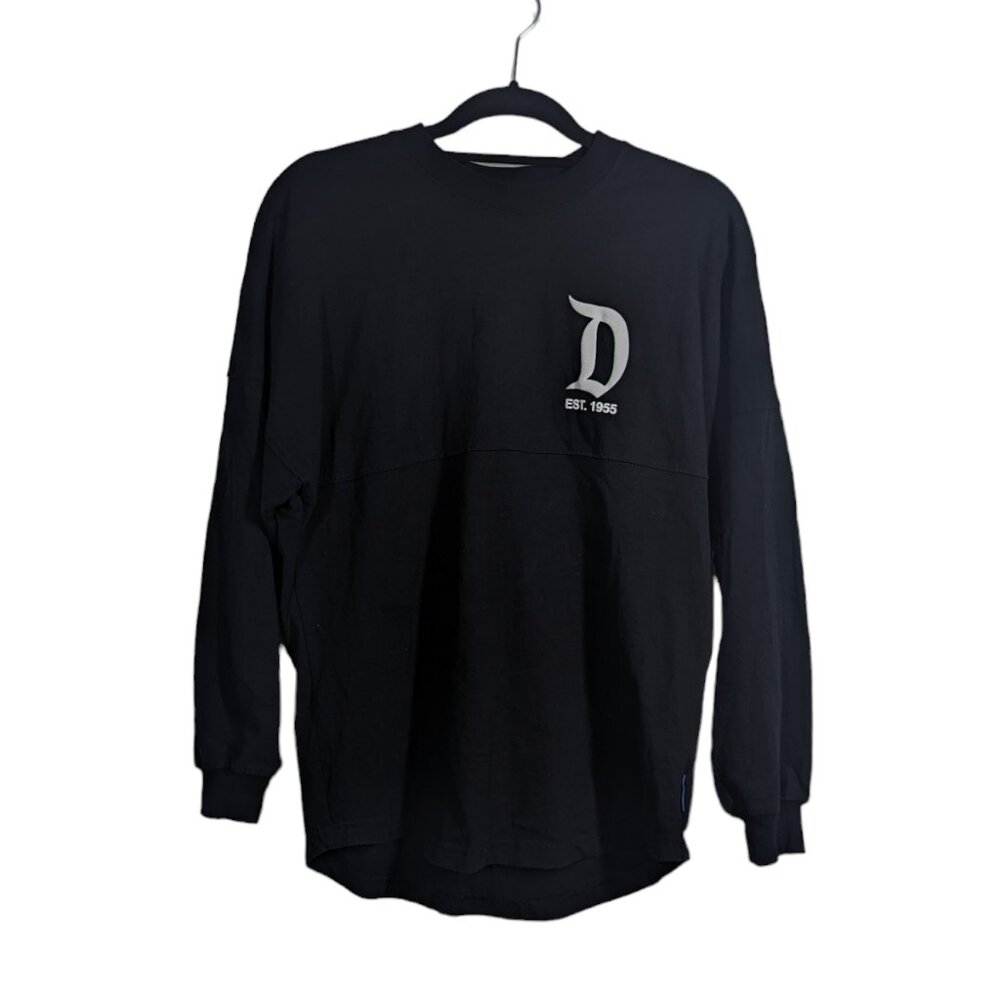Disney Disneyland Black Spirit Jersey 100% Cotton Size XS